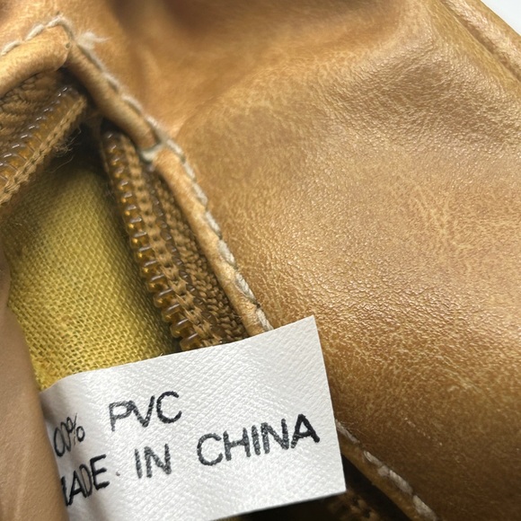 Tan Faux Leather Sling Bag - Picture 10 of 10